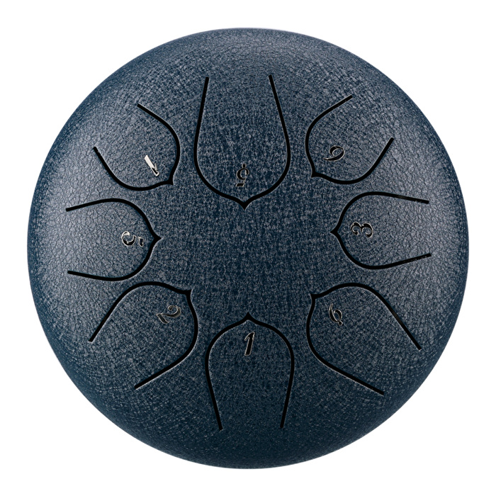 HLURU THD8-6 NAVY BLUE - Upgrade Lotus Series 8 Notalı 6" C Majör Navy Blue Tongue Drum